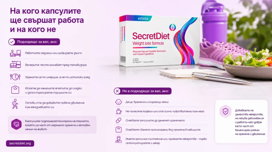 SecretDiet — за кого са предвидени капсулите